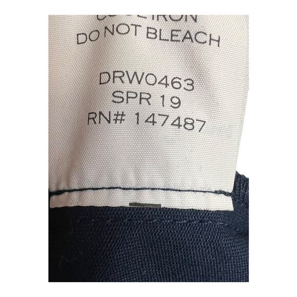 Draper James Fit & Flare Navy Blue Sleeveless Dress 4 Preppy Twee Career - Picture 5 of 6